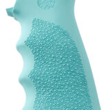 Hogue 15015 OverMolded Grip Cobblestone Aqua Blue Rubber with Finger Grooves for AR-15, M16