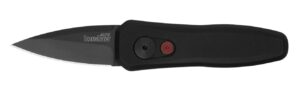 Kershaw 7500BLK Launch 4 1.90" Folding Spear Point Plain Black DLC CPM 154 SS Blade Black Aluminum Handle Includes Pocket Clip
