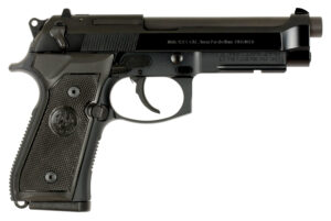 Beretta USA JS92M9A1CA M9A1 *CA Compliant Full Size Frame 9mm Luger 10+1, 4.90" Black Steel Barrel, Black Bruniton Serrated Steel Slide, Black Aluminum Frame w/Picatinny Rail