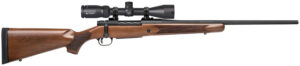 Mossberg 28059 Patriot 25-06 Rem Caliber with 5+1 Capacity, 22" Fluted Barrel, Matte Blued Metal Finish & Walnut Stock Right Hand (Full Size) Includes Vortex Crossfire II 3-9x40mm Scope