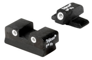Trijicon 600988 Bright & Tough Night Sights Green/Tritium White Outline Front Sight-Green/Tritium White Outline Rear Sight FN509