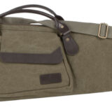 Heritage Cases 54148 North Platte Rifle Case 48" Olive Cotton Canvas w/ Leather Trim & Brushed Tricot Lining