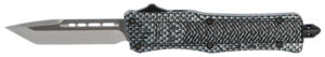 CobraTec Knives SCFCTK1STNS CTK-1 Small 2.75" OTF Tanto Plain D2 Steel Blade/Carbon Fiber Aluminum Handle Features Glass Breaker Includes Pocket Clip