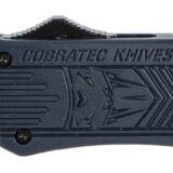 CobraTec Knives MNYCTK1MDNS CTK-1 Medium 3" OTF Drop Point Plain D2 Steel Blade/NYPD Blue Aluminum Handle Features Glass Breaker Includes Pocket Clip