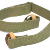 Crickett KSA803 Dog Collar Green Canvas w/Leather Trim Adjustable