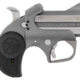 Bond Arms BARN Roughneck 38 Special/357 Mag 2 Shot 2.50" Rough Matte Stainless Steel Barrel & Frame, Black Rubber Grips
