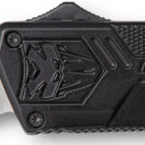 CobraTec Knives BCTLWDNS Lightweight 3.25" OTF Drop Point Plain D2 Steel Blade/Black Aluminum Handle Includes Pocket Clip