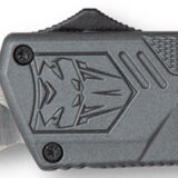 CobraTec Knives GYCTLWDNS Lightweight 3.25" OTF Drop Point Plain D2 Steel Blade/Gray Aluminum Handle Includes Pocket Clip