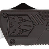 CobraTec Knives BCTLWTNS Lightweight 3.25" OTF Tanto Plain D2 Steel Blade/Black Aluminum Handle Includes Pocket Clip