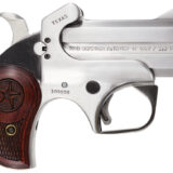 Bond Arms BATD Texas Defender 45 Colt (LC)/410 Gauge 2rd 3" Barrel, Stainless Metal Finish, Rosewood Grip, Blade Front/Fixed Rear Sights, Manual Safety