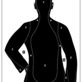 Action Target B21EBLACK100 Qualification Silhouette Paper 23" x 35" Black 100 Per Box