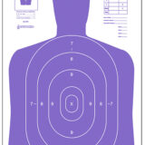 Action Target B27EPR100 Qualification High Visibility Fluorescent Silhouette Paper 23" x 35" Fluorescent Purple/White 100 Per Box