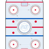 Action Target GSHOCKEY100 Entertainment Hockey Paper Hanging 23" x 35" Blue/White 100 Per Box