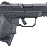Ruger 3829 Security-9 Compact 9mm Luger  3.42" Barrel 10+1, Black Nylon Grip Frame With Picatinny Acc. Rail, Black Oxide Steel Slide, Hogue Beavertail HandALL Grip Sleeve, Manual Safety