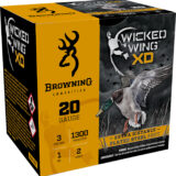 Browning Ammo B193412032 Wicked Wing XD 20Gauge 3" 1oz 2Shot 25 Per Box/10 Case