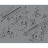 TekMat TEKR36AK47GY AK-47 Cleaning Mat Black/Gray Rubber 12"x36" AK-47 Parts Diagram