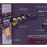 TekMat TEKR44AR15WPD AR-15 Ultra 44 Cleaning Mat Multi-Color Rubber 15"x44" AR-15 Weapons Platform