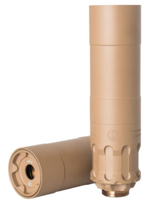 Rugged Suppressor OBSFDE9 Obsidian9 9mm Luger 1.37" Flat Dark Earth Cerakote 17-4 Stainless Steel 1/2"-28 tpi