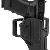 Blackhawk 410703BKR T-Series L2C Non-Light Bearing OWB Black Polymer Belt Slide Fits Colt 1911 w/wo Rail Right Hand