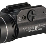 Streamlight 69889 TLR-1 HL Black Anodized Aluminum, 1,000 Lumens White LED Bulb, 283 Meters Beam, Picatinny Rail/Rail Clamp Mount
