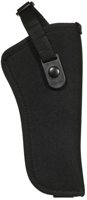 Allen 44818 Cortez Size 18 OWB Style Black Polyester, Adjustable Strap & Belt Loop Mount Type fits 6" Barrel DA Revolver with Full Lug Right Hand