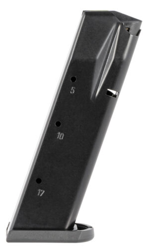 Mec-Gar MGWIT9SFAFC Tanfoglio 17rd 9mm Luger, Fits Tanfoglio Witness Sm Frame Blued w/Anti-Friction Coating Carbon Steel