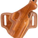 Galco FL834 Fletch OWB Tan Leather Belt Slide Compatible w/ Glock 48/48 MOS/S&W M&P Shield EZ Belt Up to 1.75" Wide Right Hand