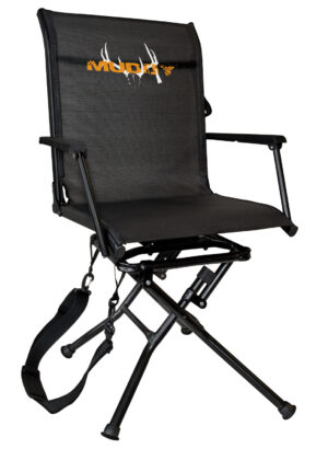 Muddy MUDMGS400 Swivel Ease Ground Seat Black Steel