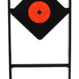 Birchwood Casey 47340 World of Targets Ace of Diamonds Centerfire Target AR500 Steel Black/Red Diamond Illustration Impact Enhancement Motion 0.50" Thick