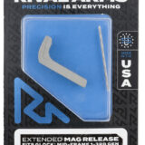 Rival Arms RA72G001D Magazine Release Compatible w/Glock Gen3 (Except 21SF) Extended, Silver Aluminum