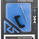 Rival Arms RA72G003A Magazine Release Extended Black Anodized Aluminum for Glock 43