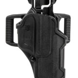 Blackhawk 410200BKL T-Series L2C Light Bearing OWB Black Polymer Belt Slide Compatible w/Glock 17/19/22/23/31/32/45/47 Left Hand