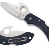 Spyderco C28PGYW2 Dragonfly 2 2.28" Folding Drop Point Plain VG-10 SS Blade Gray Bi-Directional Texturing FRN Handle Includes Pocket Clip