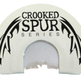 Foxpro CSMOUTHWHTSLASH Crooked Spur V-Cut Slash Diaphragm Call Triple Reed Turkey Sounds Attracts Turkeys White
