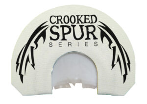 Foxpro CSMOUTHWHTSLASH Crooked Spur V-Cut Slash Diaphragm Call Triple Reed Turkey Sounds Attracts Turkeys White