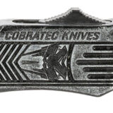 CobraTec Knives SSWCTK1SDAG1SS CTK-1 Small 2.75" OTF Dagger Part Serrated D2 Steel Blade/ Stonewashed Aluminum Handle Features Glass Breaker Includes Pocket Clip