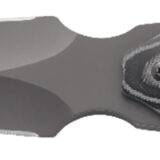 CRKT 2075 Shrill 4.77" Fixed Plain Dual-Edge Gray TiN 8Cr13MoV SS Blade/ Black/Gray SS w/Resin Fiber Overlay Handle Includes Sheath