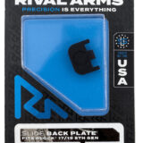 Rival Arms RA43G004A Slide Back Cover Plate Double Stack Black Anodized Aluminum for Glock 17/19 Gen5