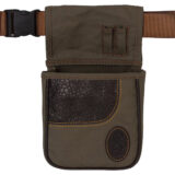 Browning 121504843 Laredo Shell Pouch Olive Canvas/Leather Belt Mount