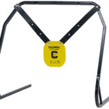 Caldwell 1140016 Gong & Target Stand 8" Yellow AR500 Steel Gong Hanging Includes XL Strap Hangers
