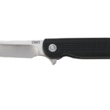 CRKT 3810 LCK + Large 3.62" Folding Drop Point Plain Satin 8Cr13MoV SS Blade/ Black GRN Handle Includes Pocket Clip