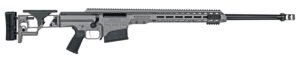 Barrett 18489 MRAD 300 Win Mag 26" 10+1 Gray Gray Folding with Adjustable LOP Stock Black Polymer Grip Right Hand