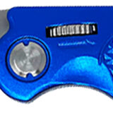 AccuSharp 701C Sport 3" Folding Plain Stainless Steel Blade/Blue Anodized Aluminum Handle Includes Belt Clip