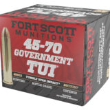 Fort Scott Munitions 4570300SCV1 Tumble Upon Impact (TUI) Brush Hog 45-70Gov 300gr Solid Copper Spun 20 Per Box/10 Case