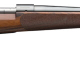 Winchester Repeating Arms 535239212 Model 70 Super Grade 243 Win Caliber with 5+1 Capacity, 22" Barrel, Polished Blued Metal Finish, AAA French Walnut Stock & No Sights Right Hand (Full Size)