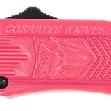 CobraTec Knives SPKCTK1SDAGNS CTK-1 Small 2.75" OTF Dagger Plain D2 Steel Blade, Pink Aluminum Handle Features Glass Breaker
