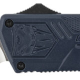 CobraTec Knives NYCTLWTNS Lightweight 3.25" OTF Tanto Plain D2 Steel Blade/NYPD Blue Aluminum Handle Includes Pocket Clip