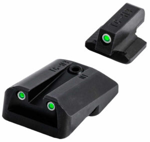 TruGlo TGTG231N3 Tritium Black | Green Tritium Front Sight Green Tritium Rear Sight