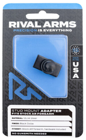 Rival Arms RA-RA92M6B Stud Mount Adapter 12L14 Steel Black Oxide for AR Stock Forearm