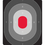 Birchwood Casey 37054 EZE-Scorer  Silhouette Paper Target 23" x 35" 100 Per Pkg